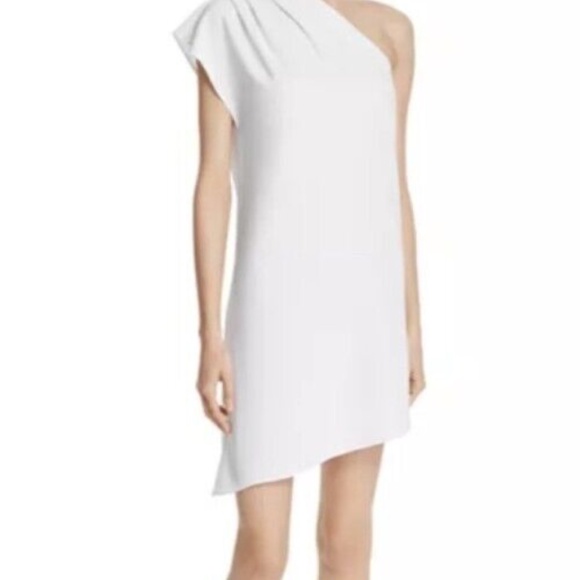 Alice + Olivia NWT Off White Off Shoulder Dress Size 12 - Picture 2 of 5